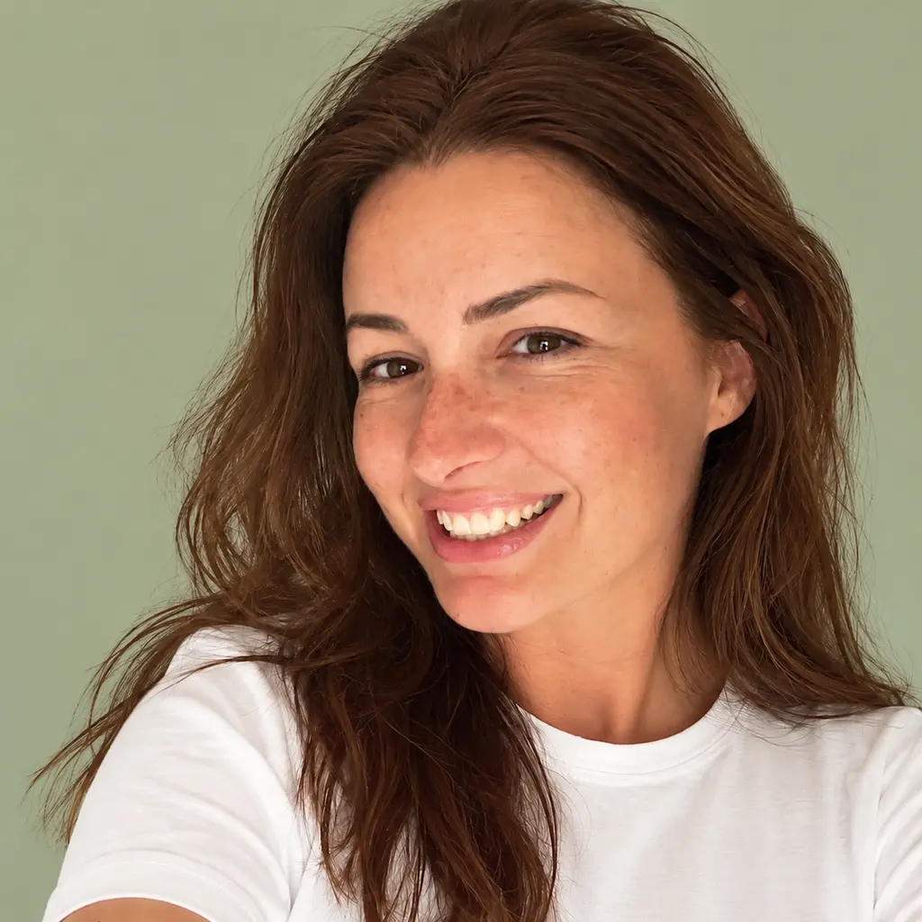 Portret Nikoline Vargović Jelšik na zelenoj podlozi
